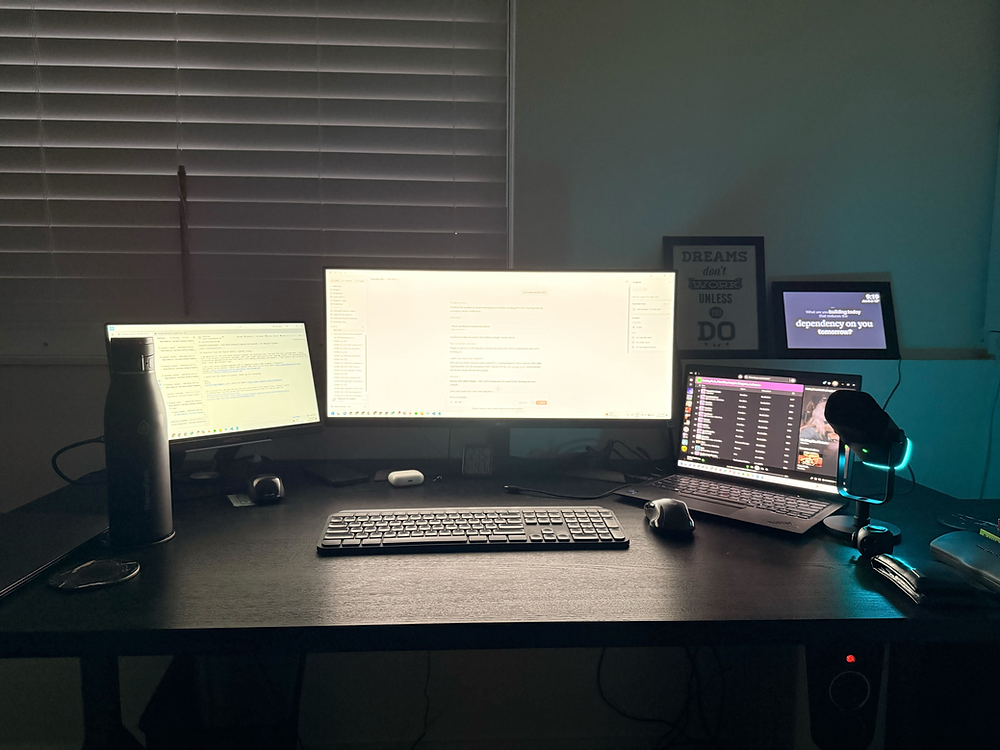 Maycon Santos, Co-founder and CTO at Inventeer Technologies, working late on a Saturday night